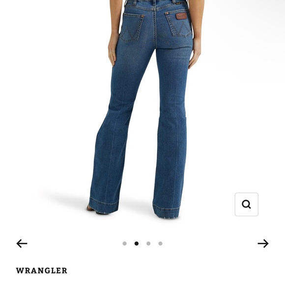 Wrangler Women's Blue Flare Jeans - Picture 7 of 8